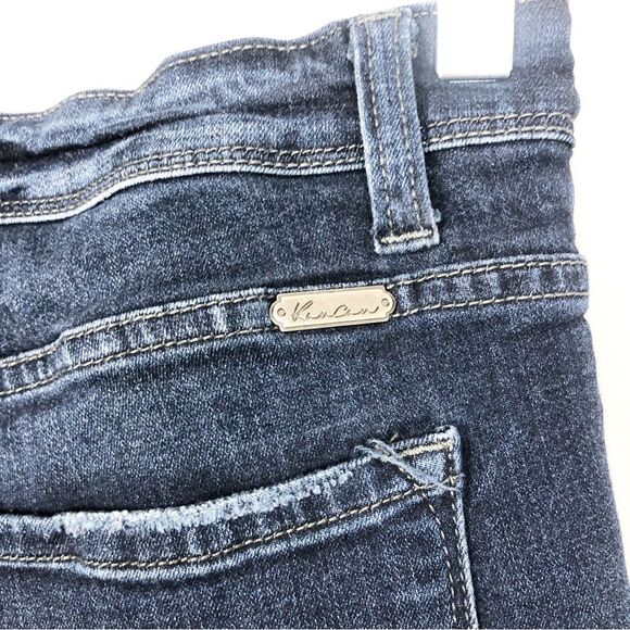 KANCAN | Dark Wash Distressed Stretchy Skinny Jeans Women’s Size 28 (9) - Picture 5 of 10